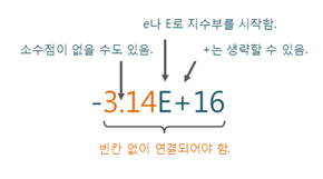 부동 소수점형 표기